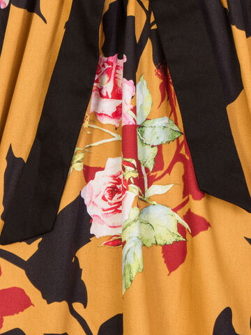 Výjimečný dárek od Dedoles Retro pin up šaty Divoká růže